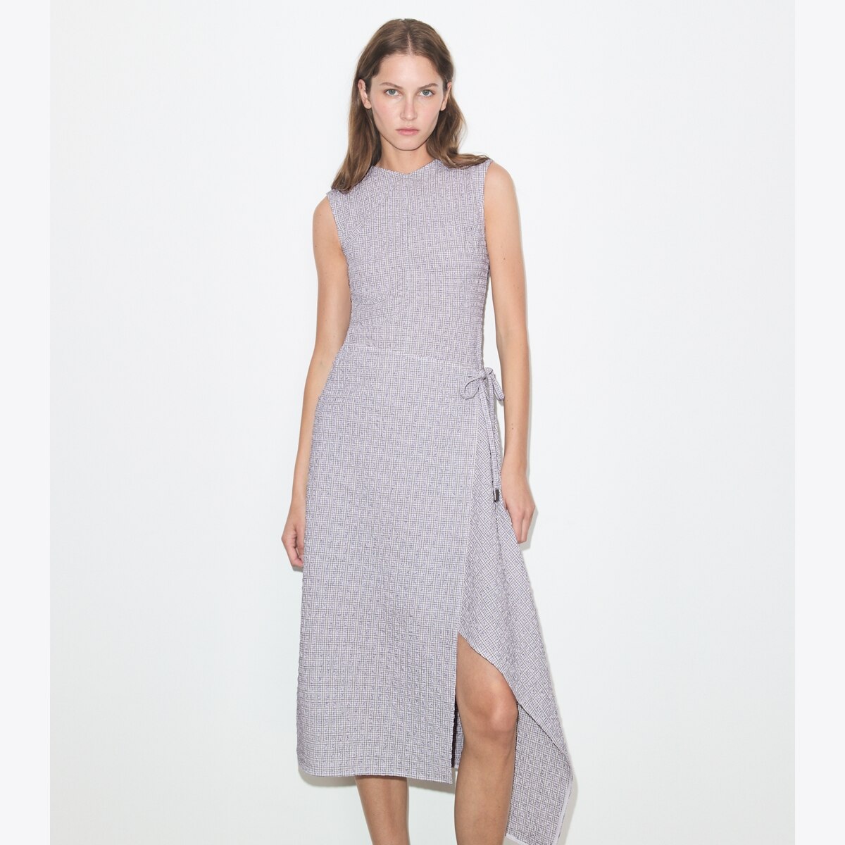 Asymmetric Cotton Wrap Dress: Women's Designer Dresses | Tory Burch