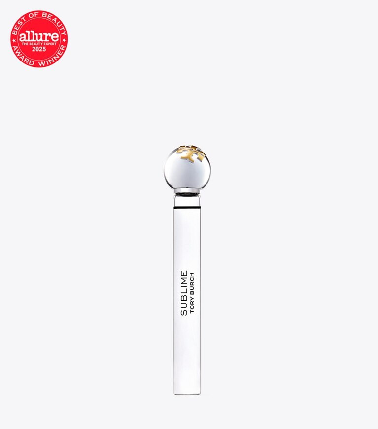 Tory Burch diseñador perfume Atomizador de viaje Sublime Eau de Parfum, 10 ml en SUBLIME RED frente