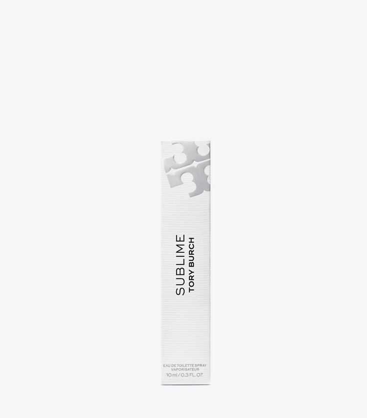 Tory Burch diseñador perfume Atomizador de viaje Sublime Eau de Toilette, 10 ml en SUBLIME SILVER detalle