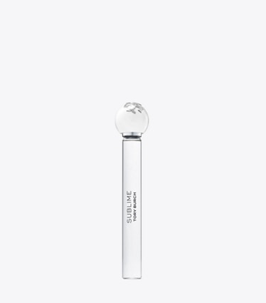 Tory Burch diseñador perfume Atomizador de viaje Sublime Eau de Toilette, 10 ml en SUBLIME SILVER frente