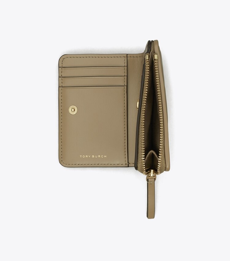 Tory Burch designer geldbörsen Aufklappbare Kira Geldbörse mit Chevronmuster und Rautensteppung in Taupe Oak additional