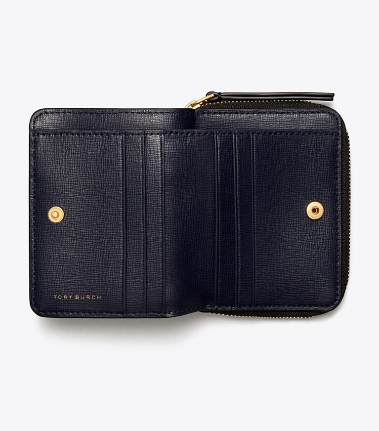 Tory Burch designer geldbörsen Aufklappbare Robinson Geldbörse in Black angle
