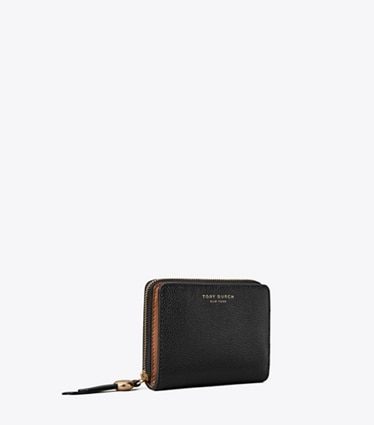 Tory Burch designer geldbörsen Aufklappbare Romy Geldbörse in Black angle
