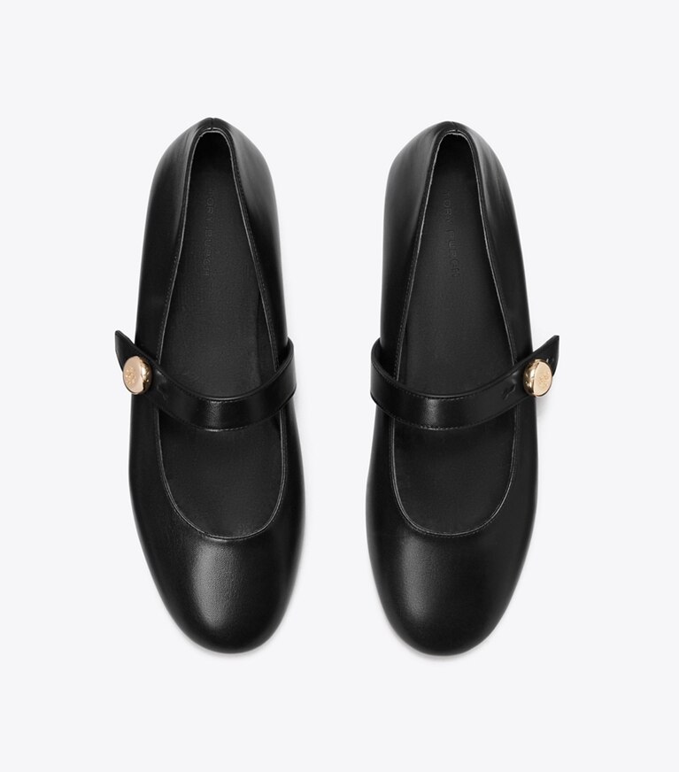 Tory Burch designer mocassins Babies Romy in PERFECT BLACK angle