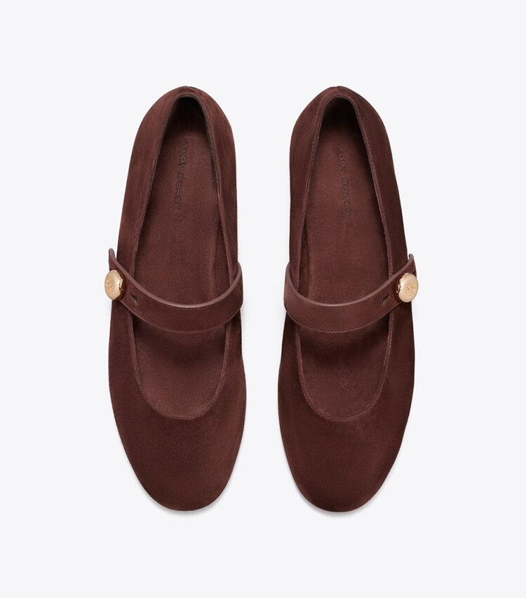 Tory Burch designer mocassins Babies Romy in WARM BROWN dessus