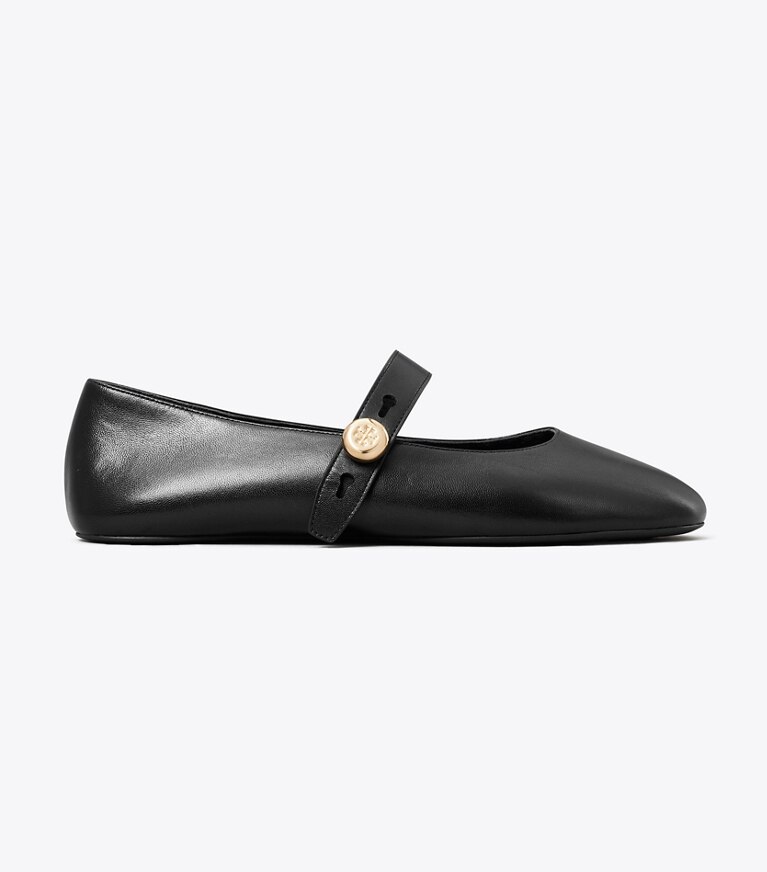 Tory Burch designer mocassins Babies Romy in PERFECT BLACK angle