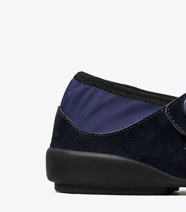 Tory Burch designer mocassins Babies Romy Sport in NEWPORT NAVY / NEWPORT NAVY angle