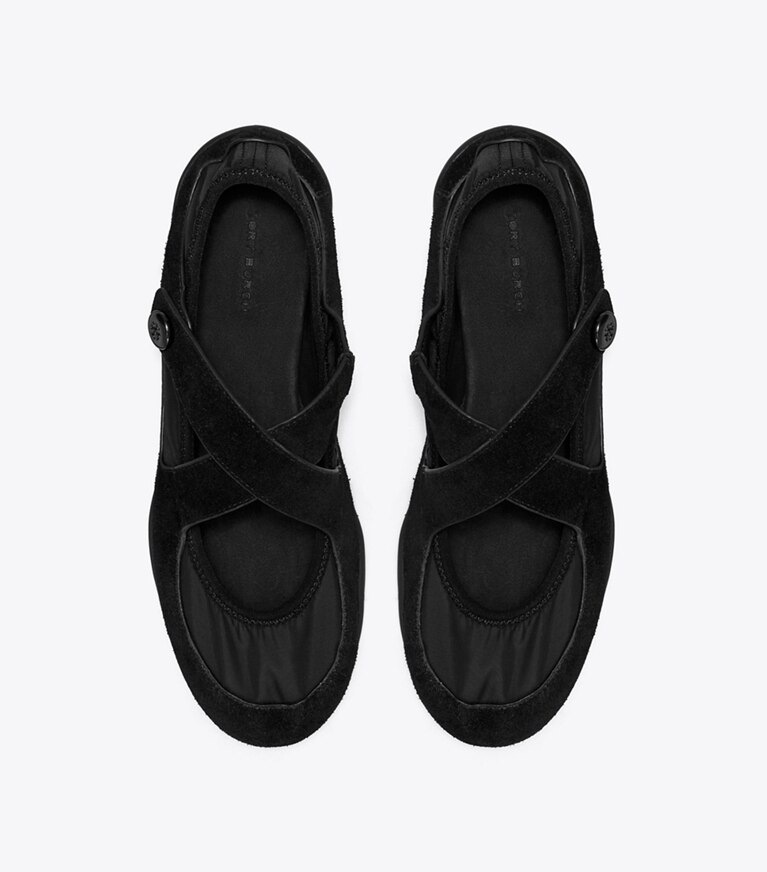 Tory Burch designer baskets Babies Romy Sport in PERFECT BLACK dessus