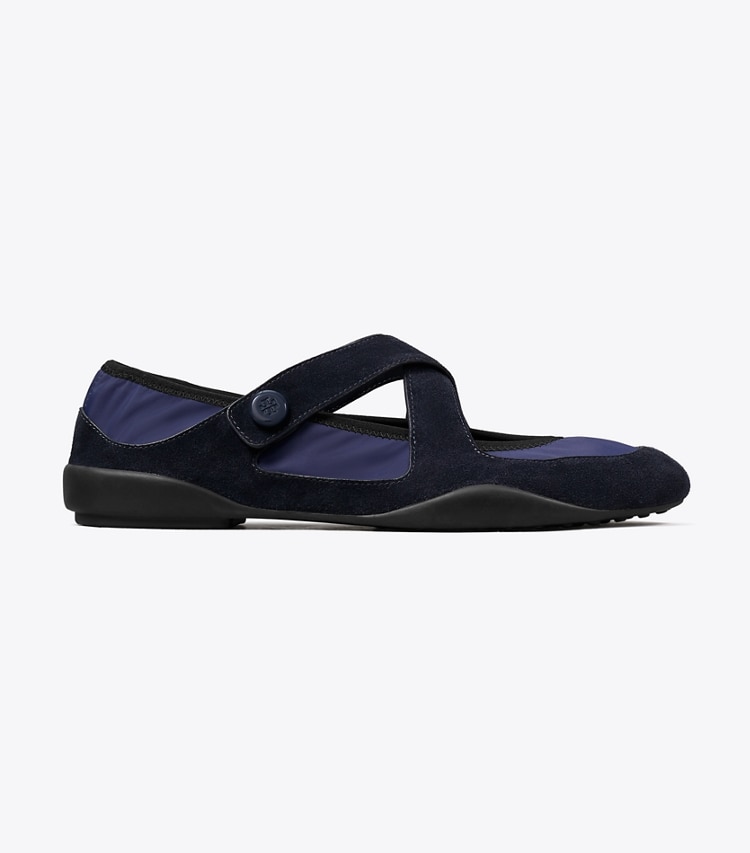 Tory Burch designer mocassins Babies Romy Sport in NEWPORT NAVY / NEWPORT NAVY side