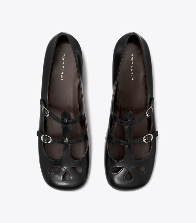 Tory Burch designer mocassins Babies Violet in BLACK angle