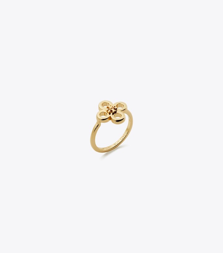 Tory Burch designer bagues Bague Forget Me Not in Tory Gold angle