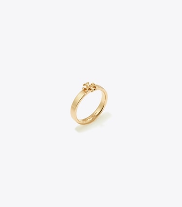Tory Burch designer bagues Bague Icon in Tory Gold angle