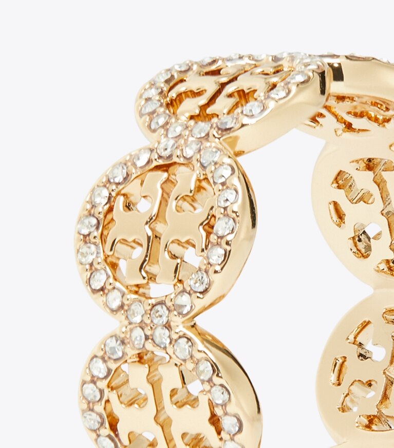 Tory Burch designer bagues Bague Miller Pavé dans Tory Gold/Crystal détails