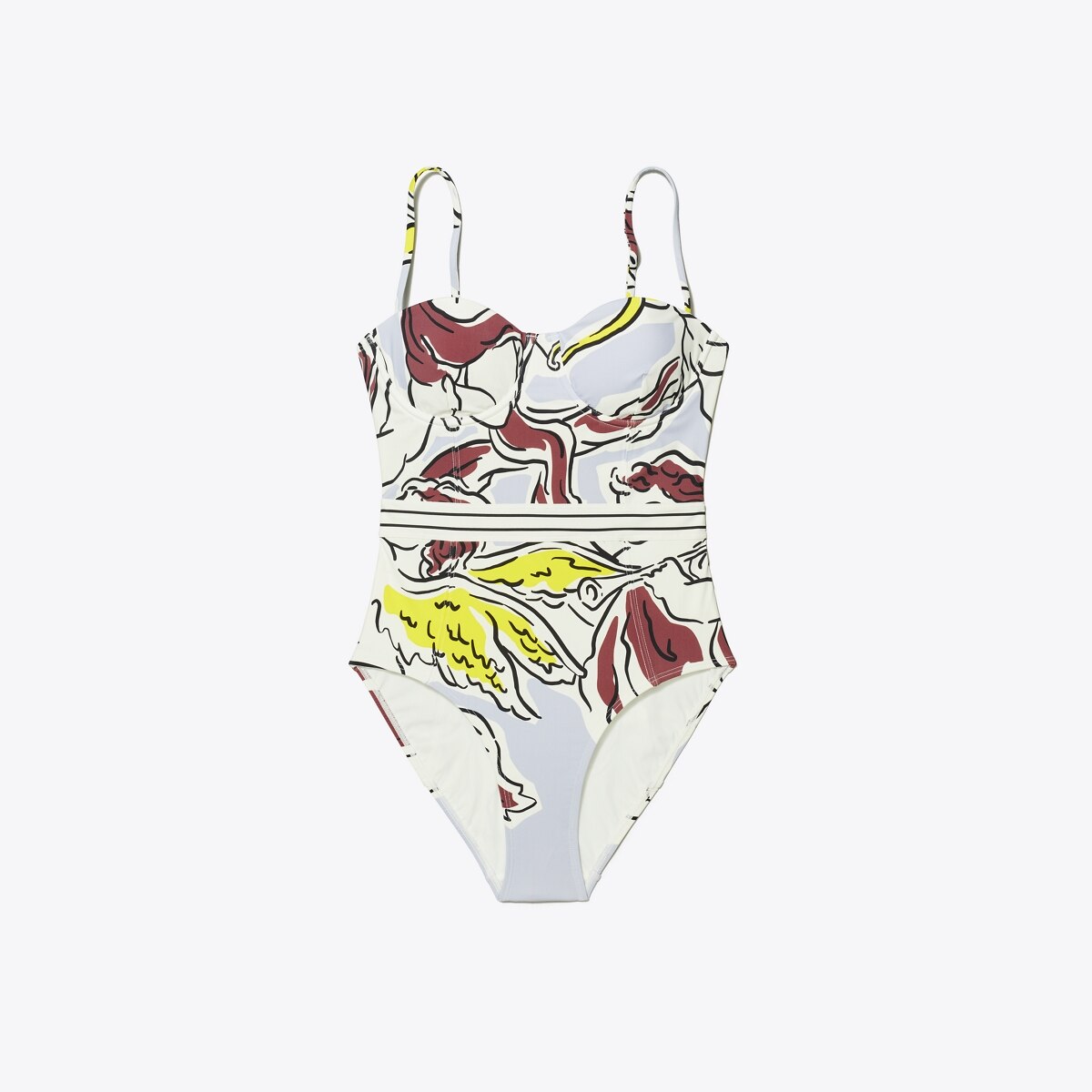 Balconette Swimsuit: Women's Designer One Pieces | Tory Burch