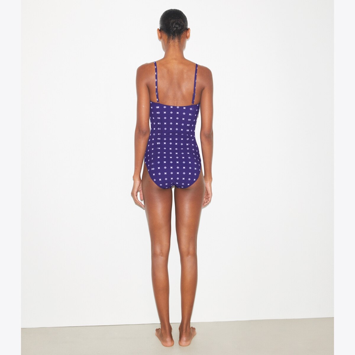 【送料&関税込】Tory Burch Blue One-shoulder Swimsuit Balconette Swimsuit: Women's Designer One Pieces | Tory Burch