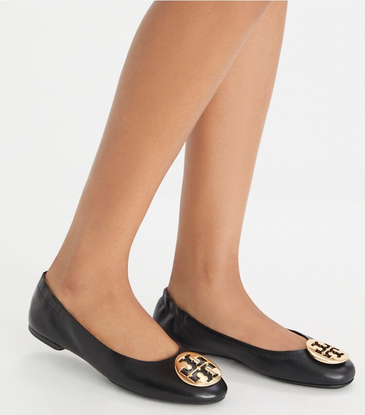 Tory Burch designer mocassini Ballerina Claire in BLACK accessory on model
