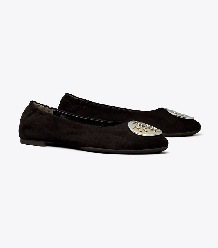 Tory Burch designer mocassini Ballerina Claire in BLACK angle