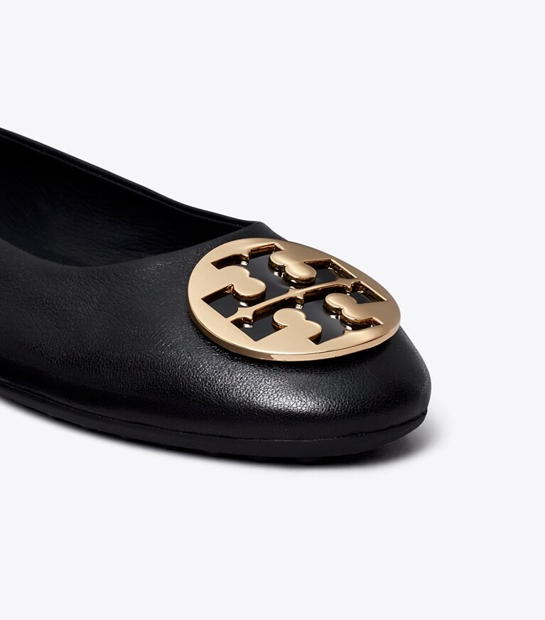 Tory Burch designer mocassini Ballerina Claire in BLACK angle