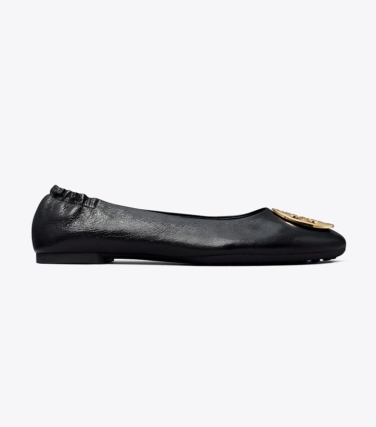 Tory Burch designer mocassini Ballerina Claire in BLACK side