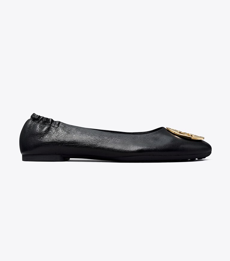 Tory Burch designer mocassini Ballerina Claire in BLACK angle