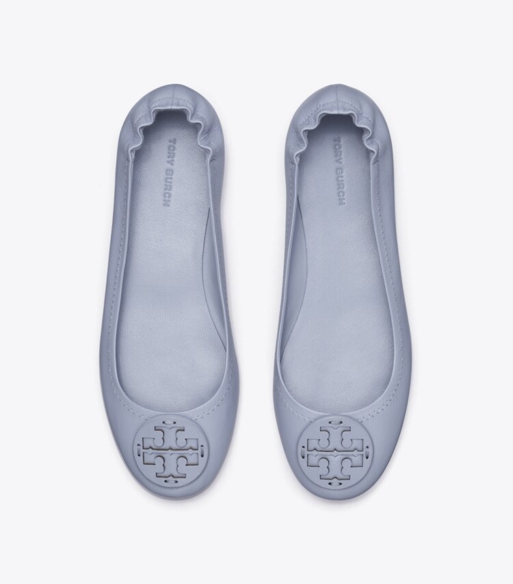 Tory Burch designer mocassini Ballerina da viaggio Minnie in DEW BLUE superiore