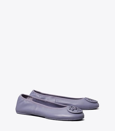 Tory Burch designer mocassini Ballerina da viaggio Reva in DARK LOTUS angle