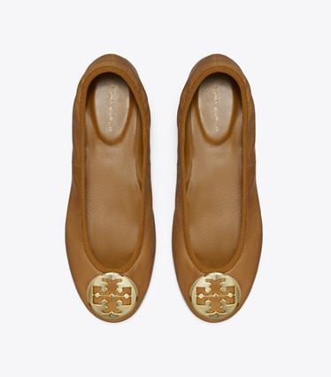 Tory Burch designer mocassini Ballerina da viaggio Reva in PECAN PRALINE superiore