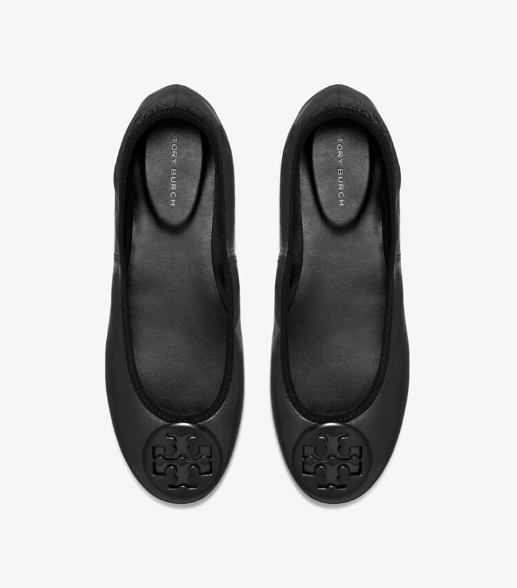 Tory Burch designer mocassini Ballerina da viaggio Reva in PERFECT BLACK / PERFECT BLACK superiore