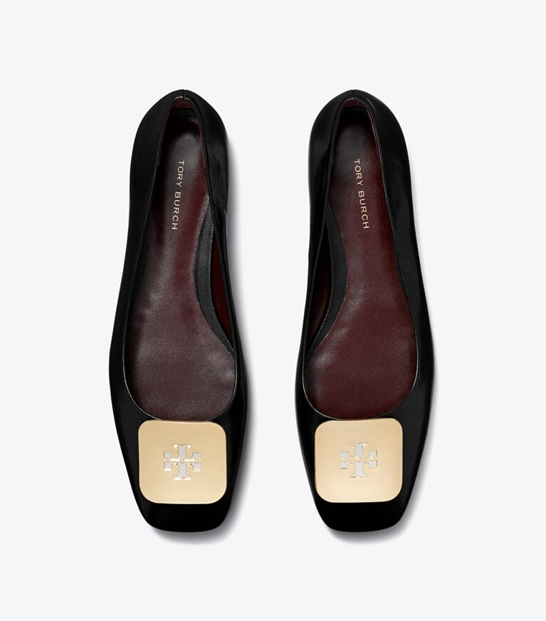Tory Burch designer mocassini Ballerina Georgia in PERFECT BLACK angle