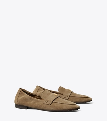 Tory Burch designer loafers Ballerina-Loafer in River Rock angle