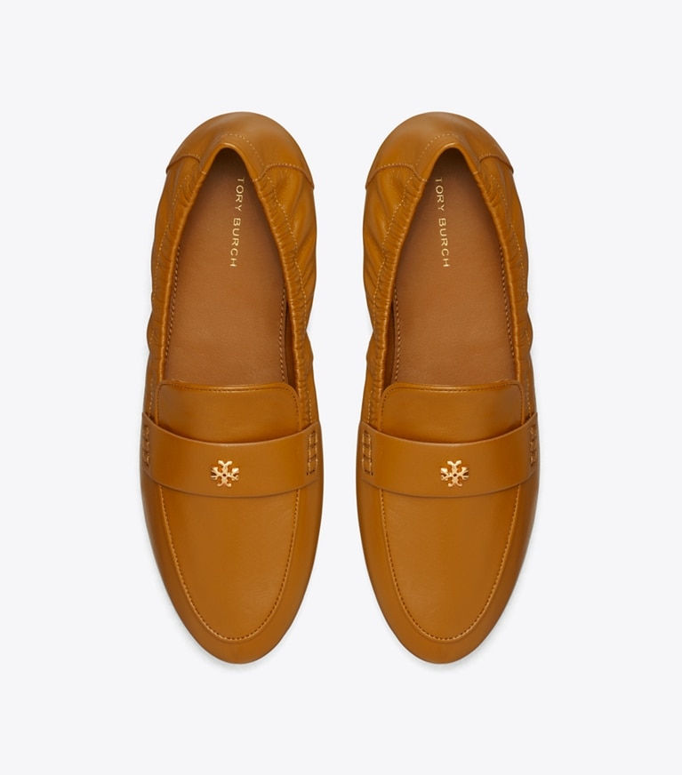 Tory Burch designer loafers Ballerina-Loafer in COCONUT SUGAR angle