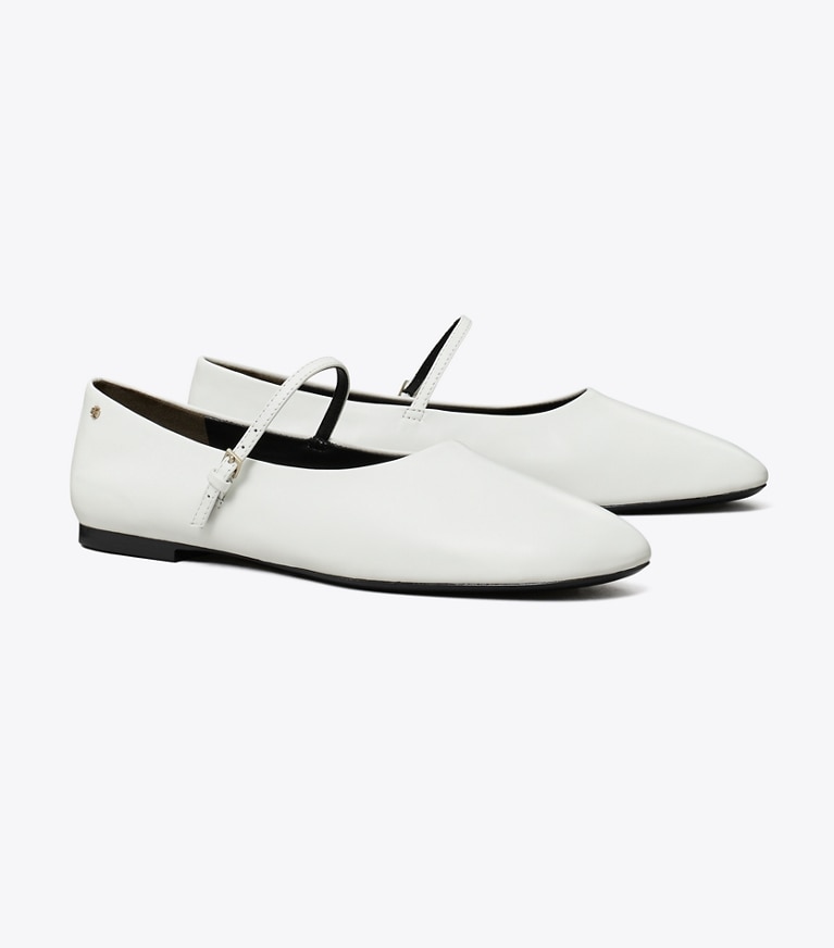 Tory Burch designer mocassini Ballerina Mary Jane in CLOUD angle