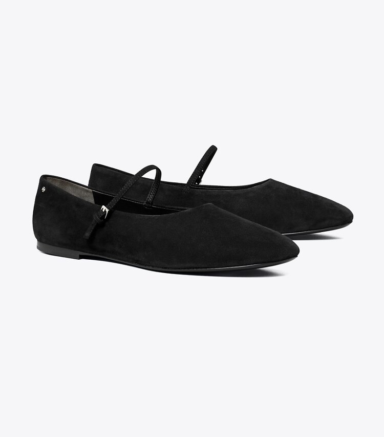 Tory Burch designer mocassini Ballerina Mary Jane in BLACK angle