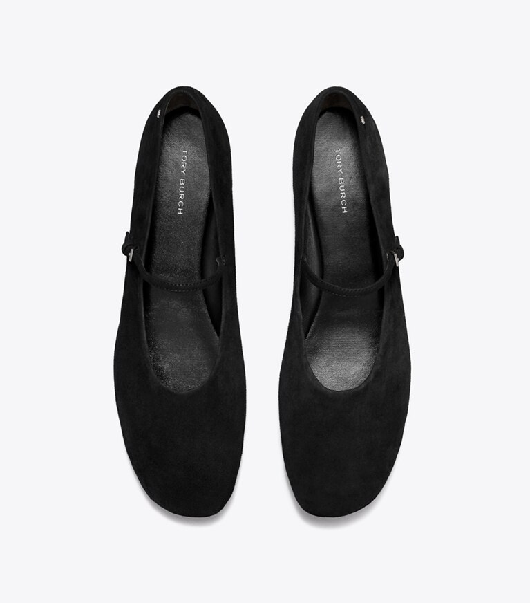 Tory Burch designer mocassini Ballerina Mary Jane in BLACK angle