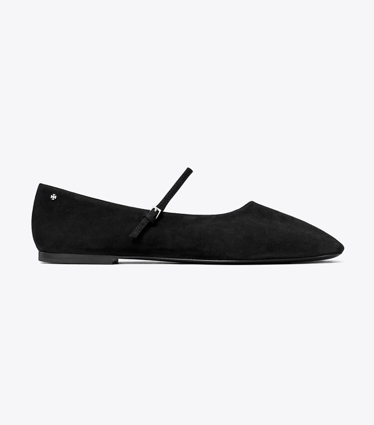 Tory Burch designer mocassini Ballerina Mary Jane in BLACK side