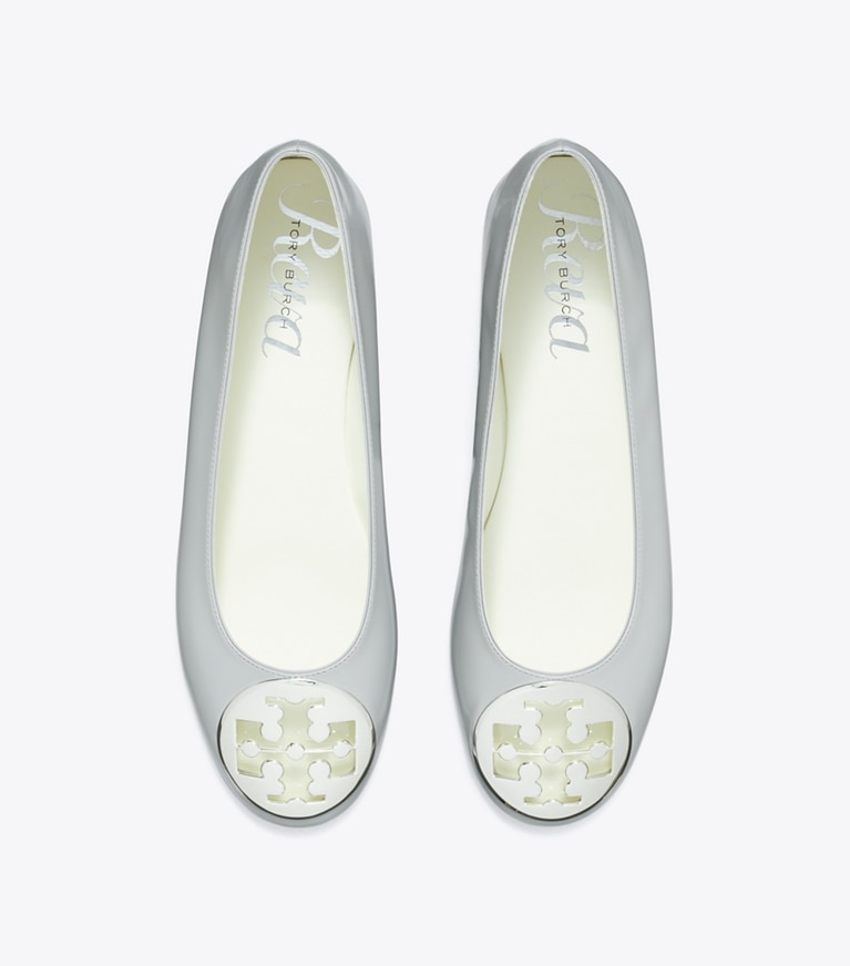 Tory Burch designer mocassini Ballerina Reva in LOUTRE GRAY superiore