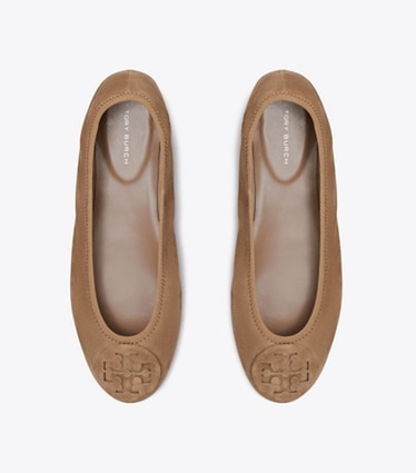 Tory Burch diseñador zapatos planos Ballerinas de viaje Reva en RIVER ROCK vista superior