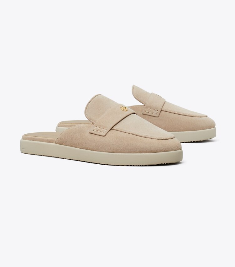 Tory Burch diseñador zapatos planos Ballerinas deportivas tipo chinela en SAHARA ángulo