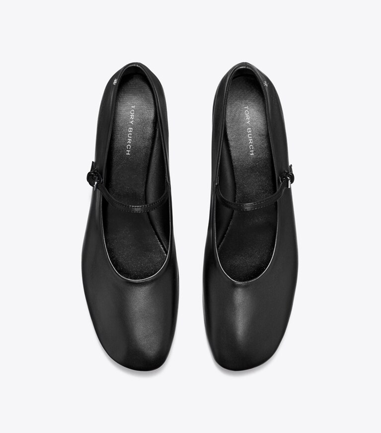Tory Burch diseñador zapatos planos Ballerinas Mary Jane en PERFECT BLACK vista superior