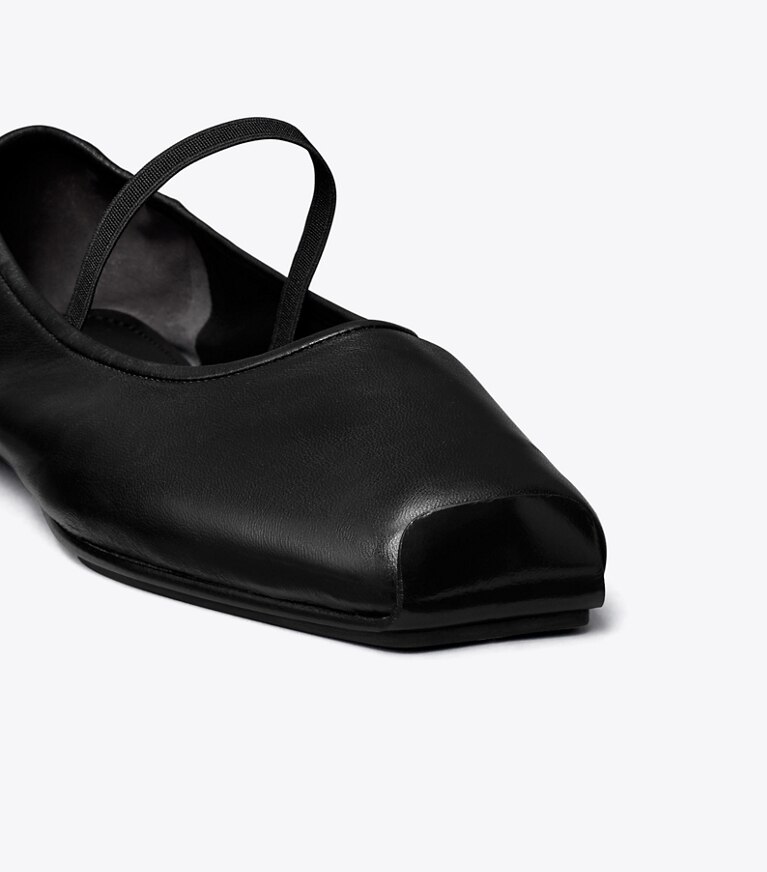 Tory Burch diseñador zapatos planos Ballerinas Runway en PERFECT BLACK / PERFECT BLACK detalle