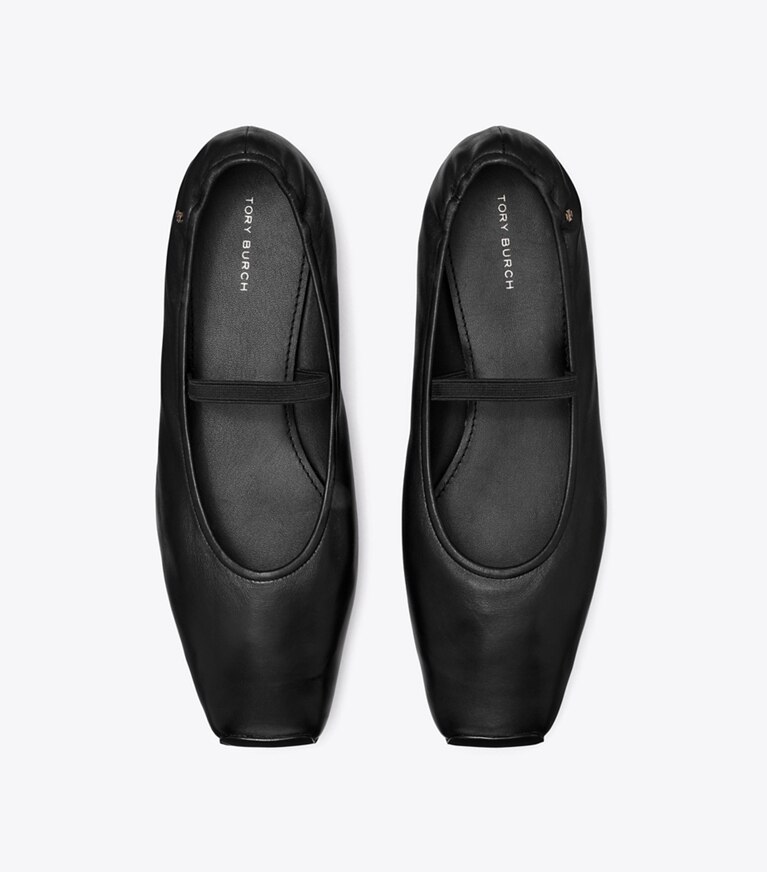 Tory Burch diseñador zapatos planos Ballerinas Runway en PERFECT BLACK / PERFECT BLACK vista superior