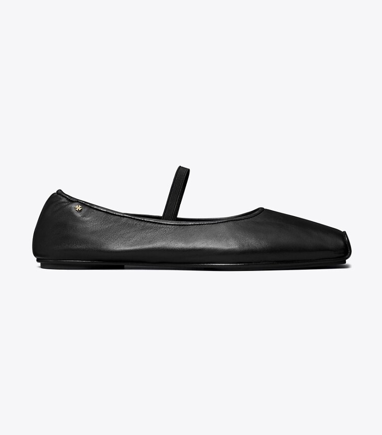 Tory Burch diseñador zapatos planos Ballerinas Runway en PERFECT BLACK / PERFECT BLACK lateral