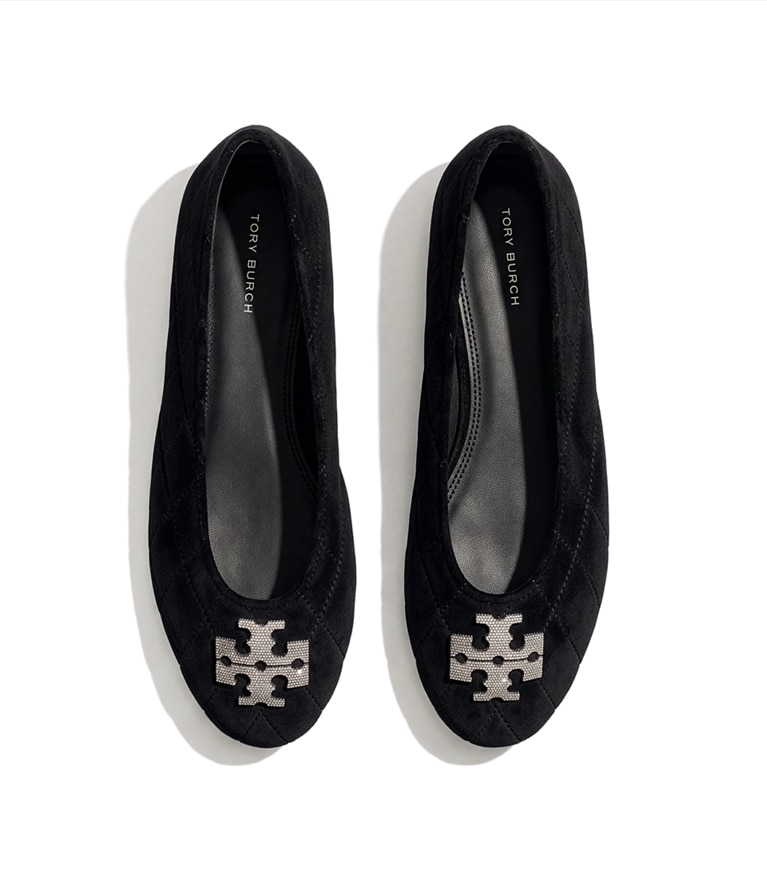 Tory Burch designer mocassins Ballerines Charlie matelassées pavées in PERFECT BLACK additional