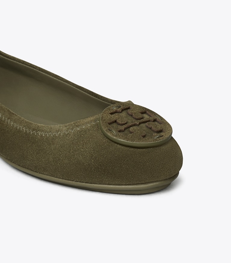 Tory Burch designer mocassins Ballerines de voyage Minnie en daim in ANETO angle