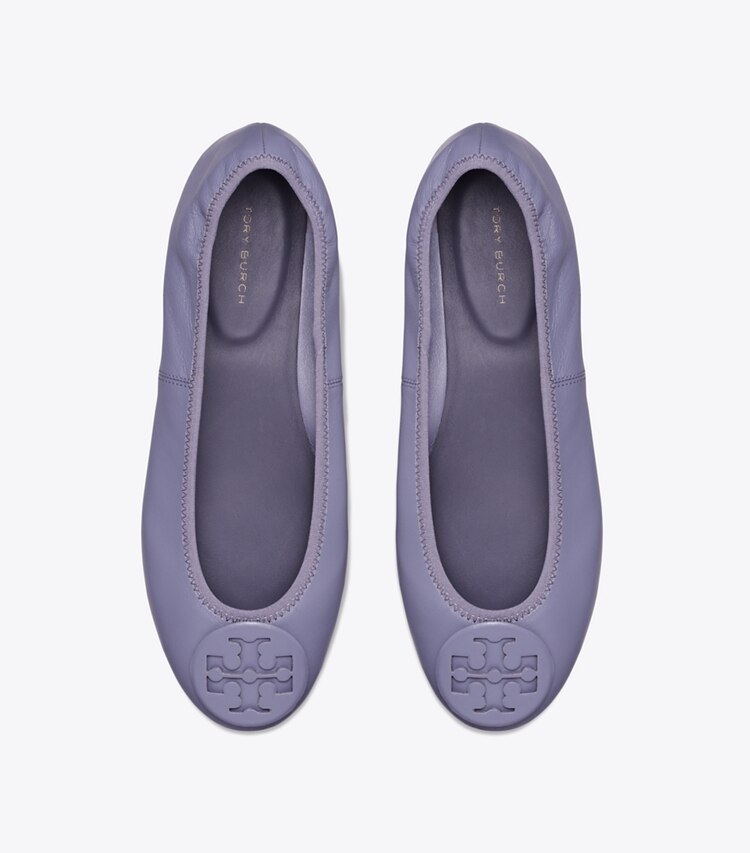 Tory Burch designer mocassins Ballerines de voyage Reva in DARK LOTUS dessus