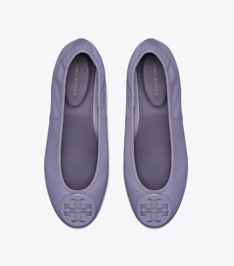 Tory Burch designer mocassins Ballerines de voyage Reva in DARK LOTUS dessus