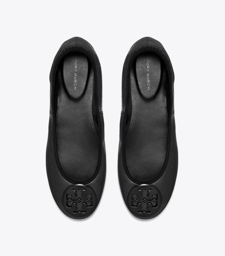Tory Burch designer mocassins Ballerines de voyage Reva in PERFECT BLACK / PERFECT BLACK dessus