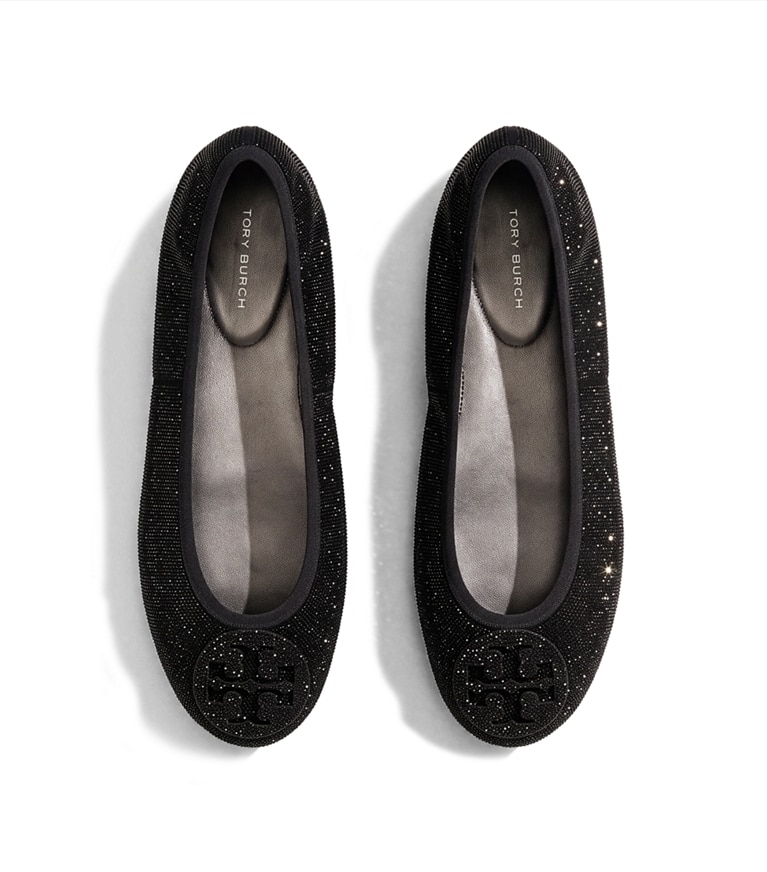 Tory Burch designer mocassins Ballerines de voyage Reva pavées in PERFECT BLACK / PERFECT BLACK additional