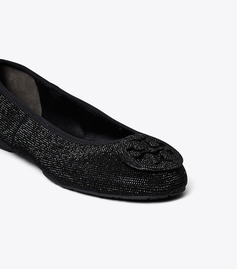 Tory Burch designer mocassins Ballerines de voyage Reva pavées in PERFECT BLACK / PERFECT BLACK informations
