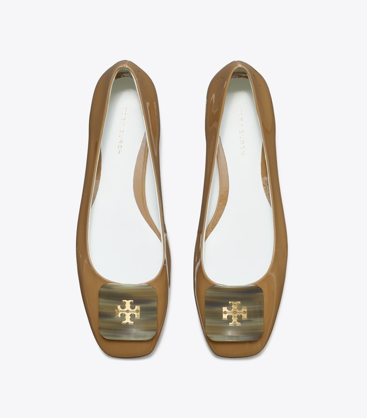 Tory Burch designer mocassins Ballerines Georgia in ALMOND OATS dessus